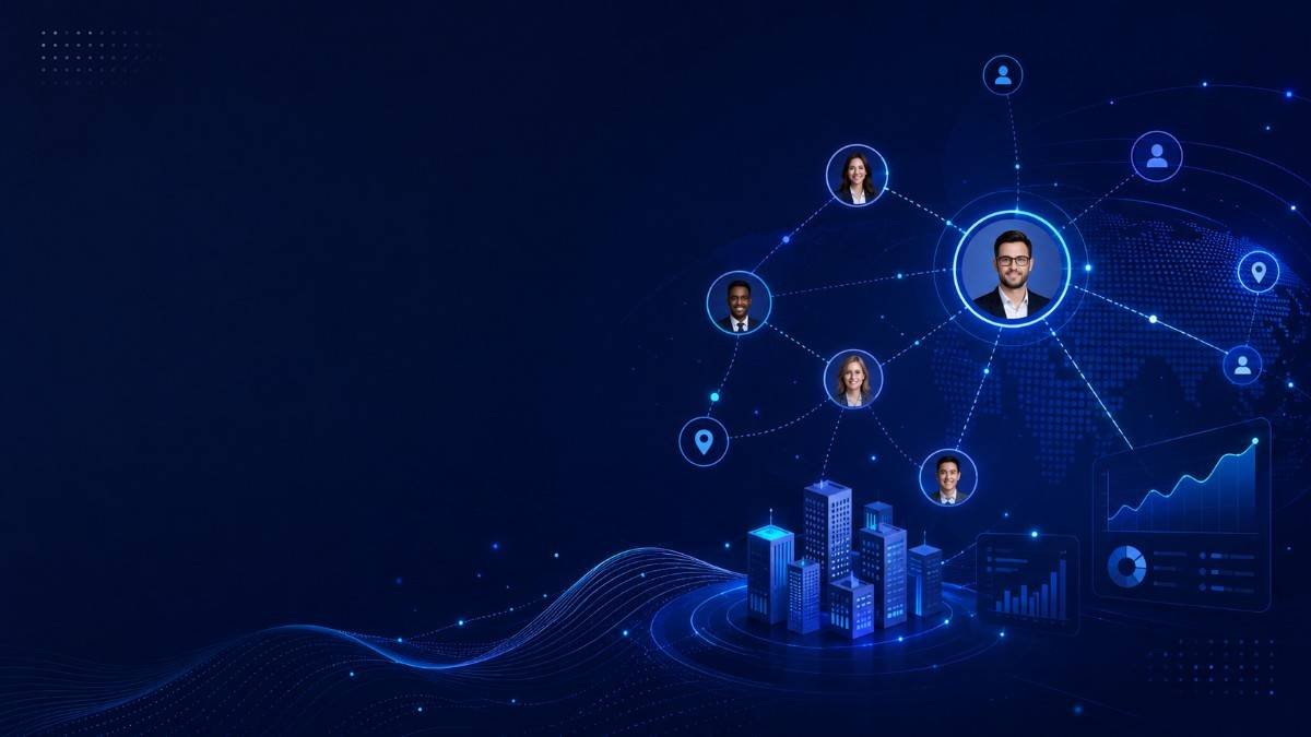 Data Fox B2B audience network showing business professionals, companies, geographic targeting and business data insights